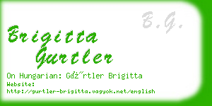 brigitta gurtler business card